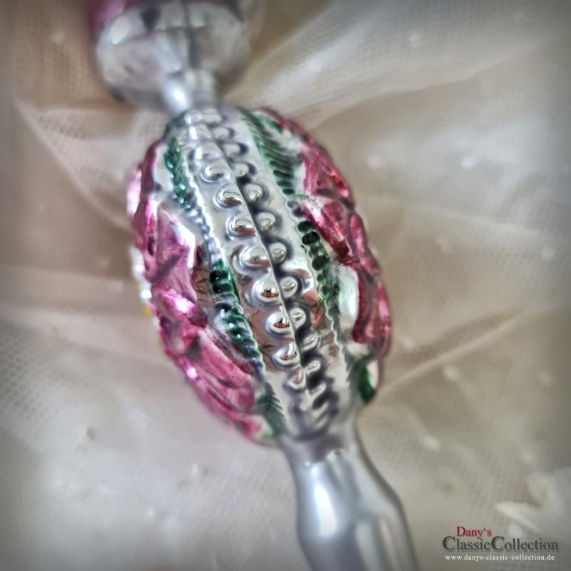 Außergewöhnliche Nikolaus Christbaumspitze 21,5 cm ~ Blume mit Einstich ~ bunte Bemalung ~ Weihnachtsbaum ~ Frohe Weihnachten