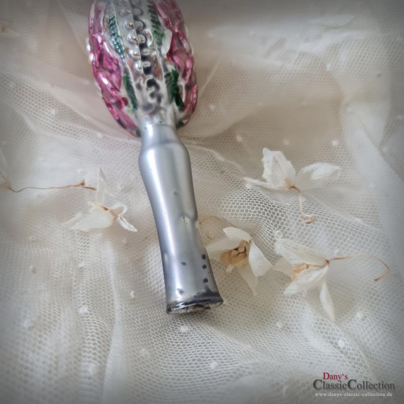 Außergewöhnliche Nikolaus Christbaumspitze 21,5 cm ~ Blume mit Einstich ~ bunte Bemalung ~ Weihnachtsbaum ~ Frohe Weihnachten