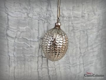 VERKAUFT ! Antike Beere Christbaumschmuck ~ Erdbeere silber verspiegelt ~ Baumbehang ~ Weihnachtsbaum ~ shabby Weihnacht ~ nostalgische Weihnachten