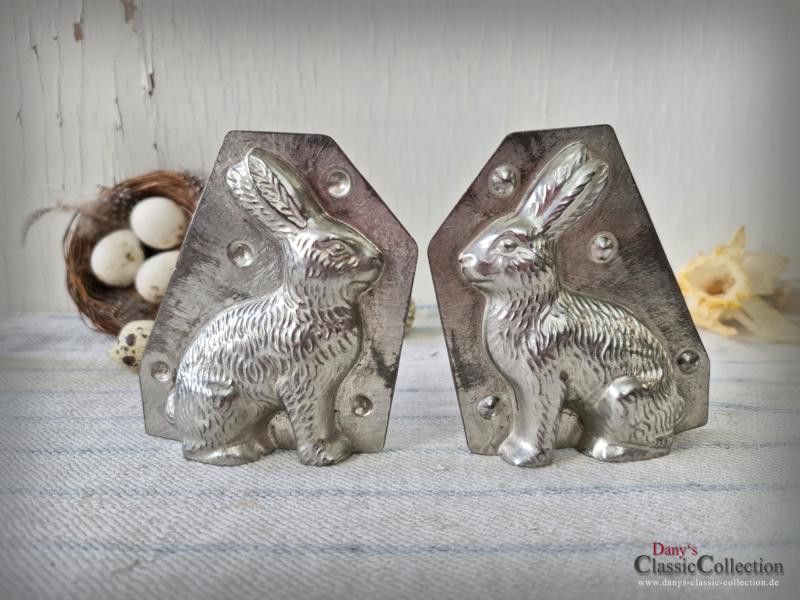 Alte 10 cm Hasen Schokoladenform ~ Hase hockend sitzend ~ Osterdeko ~ Sammlerstück ~ Frohe Ostern ~ Küchendekoration