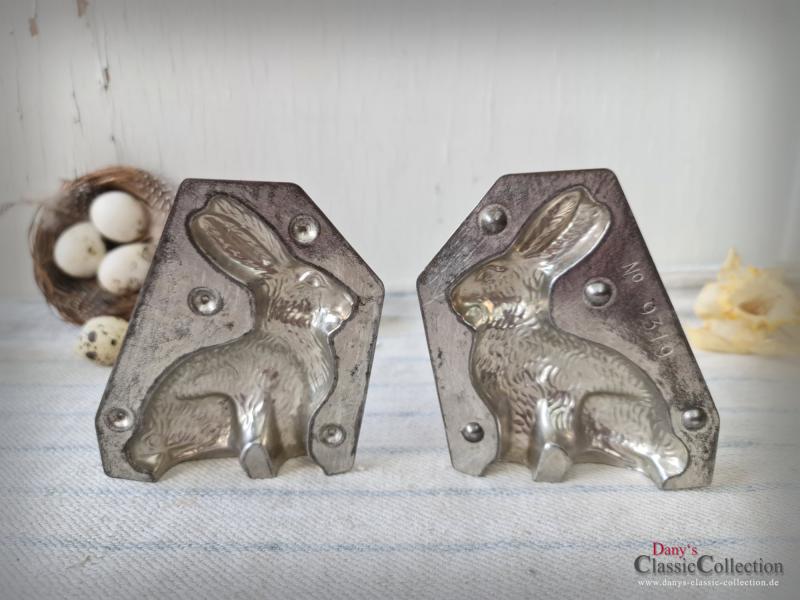 Alte 10 cm Hasen Schokoladenform ~ Hase hockend sitzend ~ Osterdeko ~ Sammlerstück ~ Frohe Ostern ~ Küchendekoration