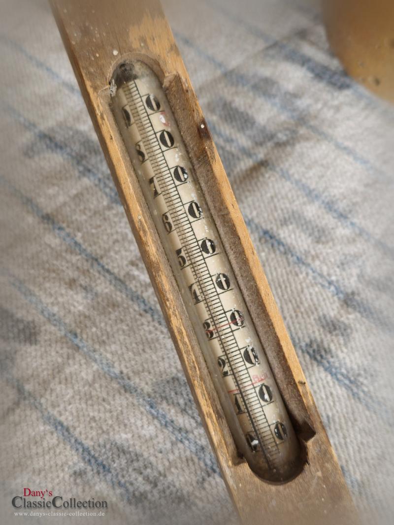 VERKAUFT ! Holz Thermometer 31 cm ~ Holzthermometer ~ Badethermometer ~ Vintage Deko ~ Landhaus ~ Rarität ~ Sammlerstück
