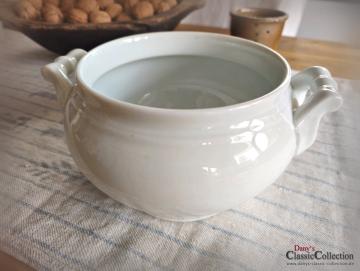 VERKAUFT ! Terrine weiß ~ Suppenschüssel ~ Keramik Schüssel ~ Landhaus Küche ~ Obstschale ~ Übertopf