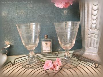 Weinglas mit Schliff