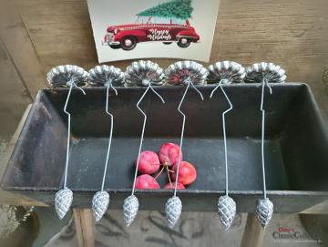 VERKAUFT ! 6 Pendelkerzenhalter ~ Baumkerzenhalter silber ~ Weihnachtsbaum ~ Weihnachten