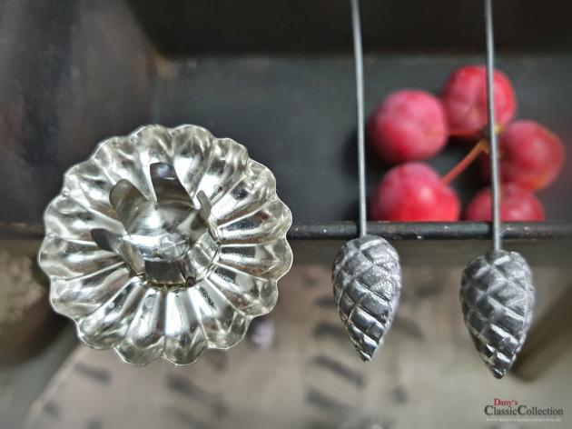 VERKAUFT ! 6 Pendelkerzenhalter ~ Baumkerzenhalter silber ~ Weihnachtsbaum ~ Weihnachten