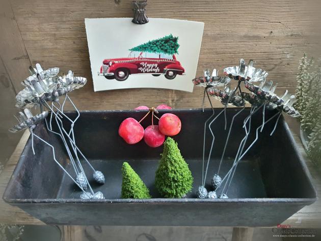 VERKAUFT ! 6 Pendelkerzenhalter ~ Baumkerzenhalter silber ~ Weihnachtsbaum ~ Weihnachten