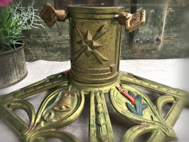 VERKAUFT ! Christbaumständer Glocke und Kerzenzweig