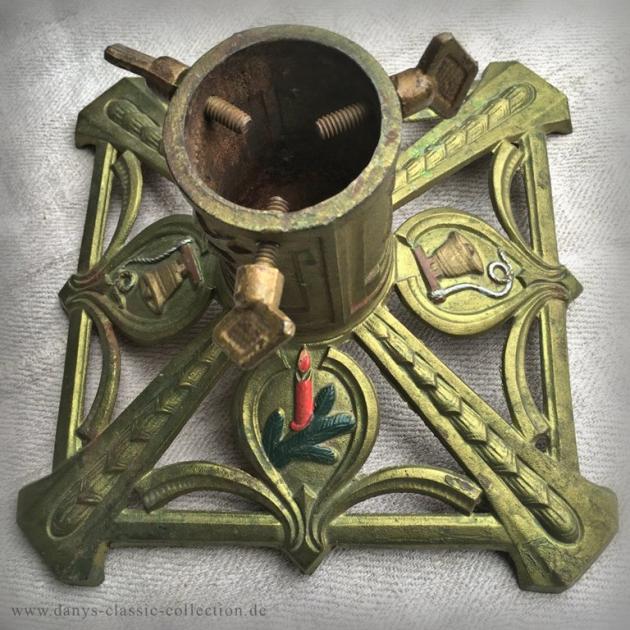 VERKAUFT ! Christbaumständer Glocke und Kerzenzweig