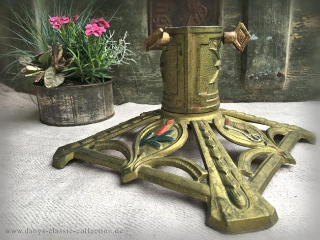 VERKAUFT ! Christbaumständer Glocke und Kerzenzweig