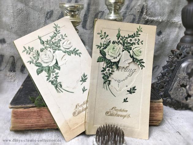 Glückwunschkarte Grußkarte Verlobungskarte Doppelkarte