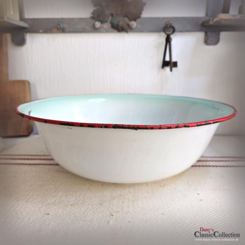 Große Teddy Emailleschüssel Bärenmotiv