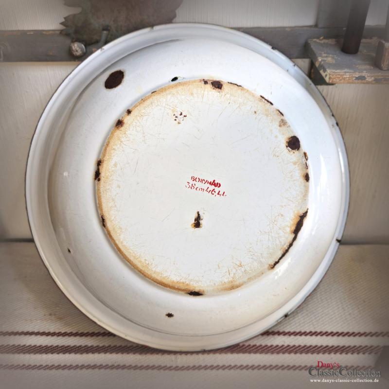 Große Teddy Emailleschüssel Bärenmotiv