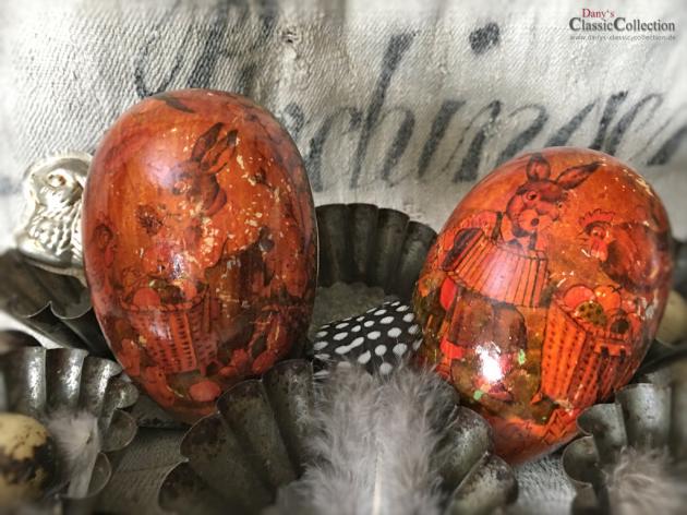 Altes Füllei ~ Papp-Osterei ~ Candy Container ~ Hasenmotiv ~ Made in Western Germany