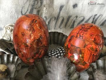 Altes Füllei ~ Papp-Osterei ~ Candy Container ~ Hasenmotiv ~ Made in Western Germany