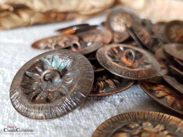 20 alte Metall Knöpfe ~ alpines Design mit Edelweiss ~ Trachtenknöpfe ~ Trachtenlook ~ Landhausstil