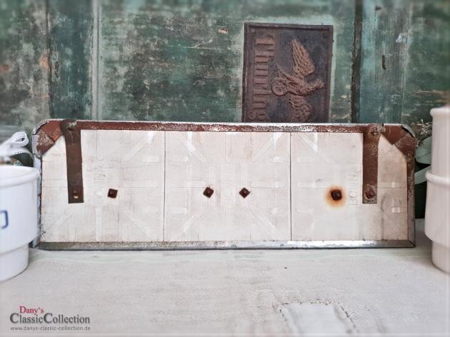 VERKAUFT ! Sand Soda Seife aus Keramik im Metallgestell an Fliesenspiegel ~ Artdeco ~ Küchenhelfer ~ Küchendeko ~ Landhausküche