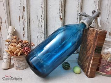 VERKAUFT ! Soda Syphon ~ Sodaflasche ~ Seltzer Flasche blau ~ Vintage Wasserspender ~ Home Decor ~ Brocante Deko ~ Shabby Chic ~ Fixer Upperdaflasche ~ shabby chic deco ~ vintage interior ~ brocante home style