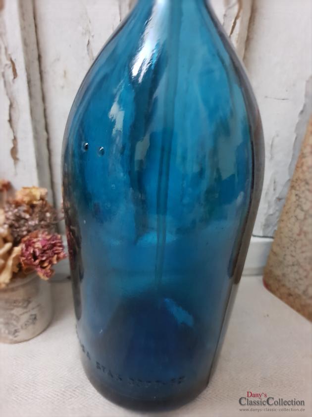 VERKAUFT ! Soda Syphon ~ Sodaflasche ~ Seltzer Flasche blau ~ Vintage Wasserspender ~ Home Decor ~ Brocante Deko ~ Shabby Chic ~ Fixer Upperdaflasche ~ shabby chic deco ~ vintage interior ~ brocante home style