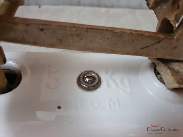 VERKAUFT ! Roberval Küchenwaage Rosendekor Vintage kitchen rose decor