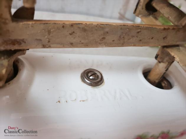 VERKAUFT ! Roberval Küchenwaage Rosendekor Vintage kitchen rose decor