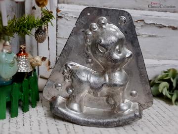 Alte Schokoladenform ~ Schaukelpferdchen ~ Matfer Paris ~ alte Gießform ~ Patisserie ~ Sammlerstück ~ Vintage Home Decor